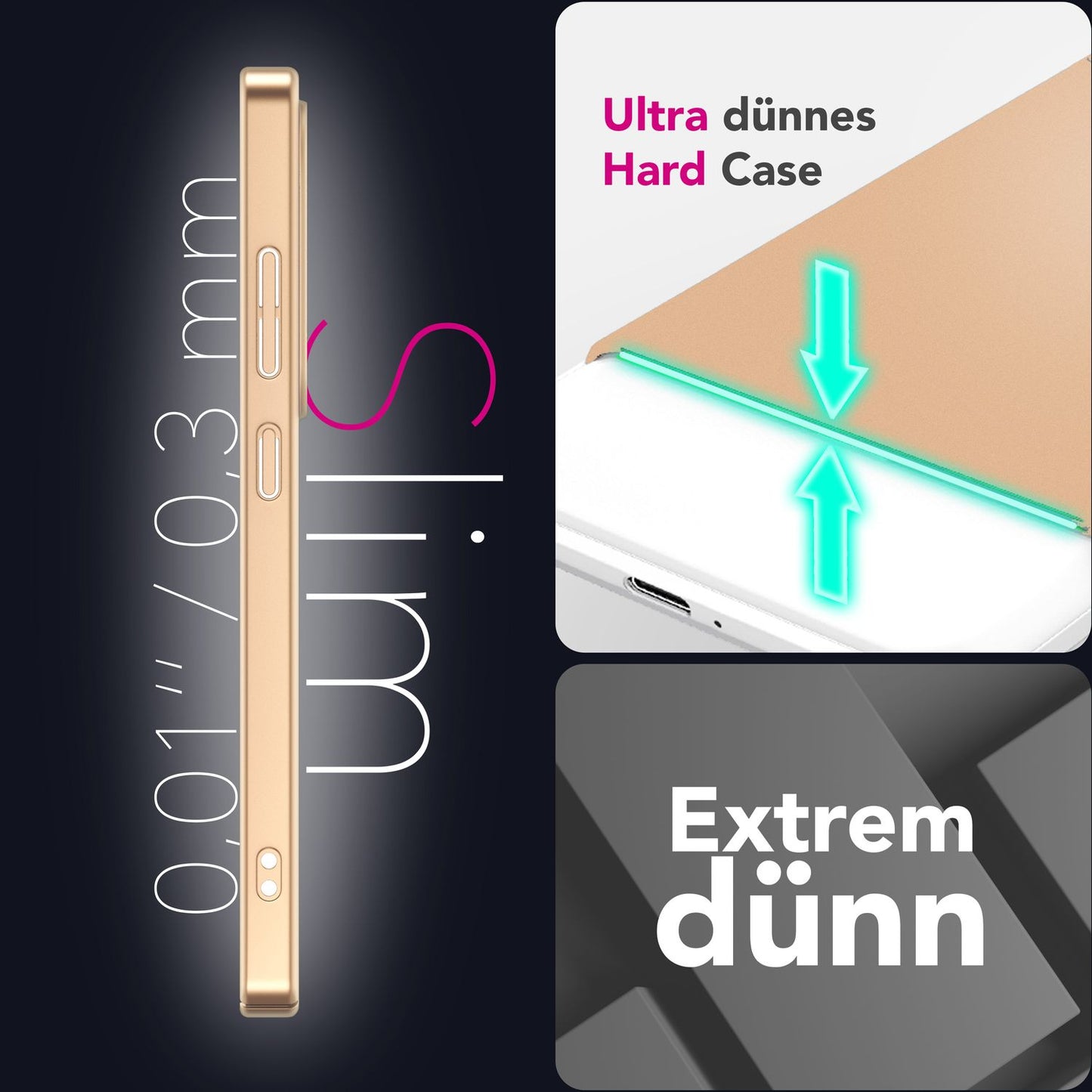 NALIA Ultra Slim Hardcase für Samsung Galaxy S25 Ultra – Anti-Fingerabdruck & 0.5mm Dünn – PUREFIT (Matt & Leicht) – Marke aus Berlin