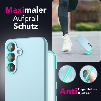 NALIA Silikonhülle für Samsung Galaxy S25 – Kameraschutz & Innenfutter – PHOENIX (Soft-Touch Case) – Marke aus Berlin