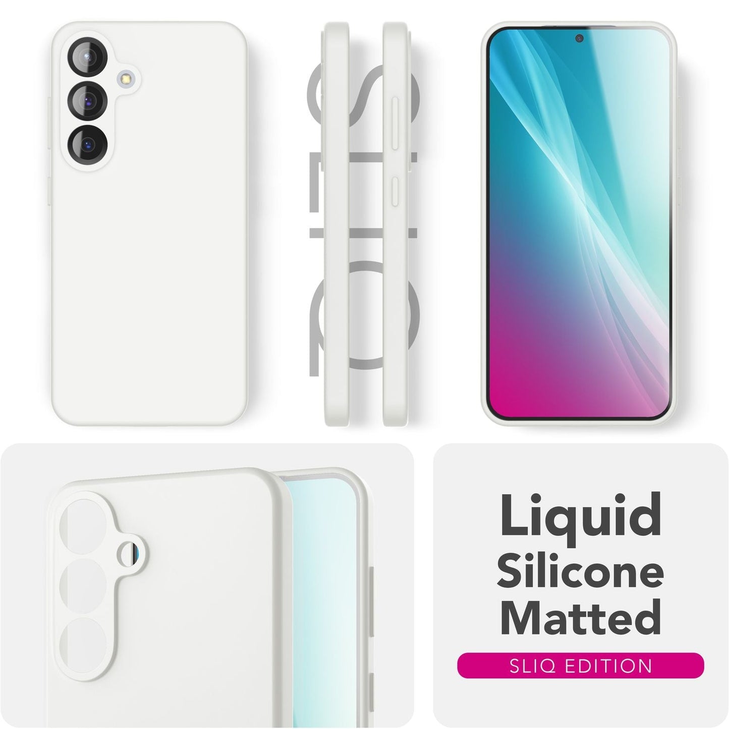NALIA Silikonhülle für Samsung Galaxy S25 – Kameraschutz & Innenfutter – PHOENIX (Soft-Touch Case) – Marke aus Berlin