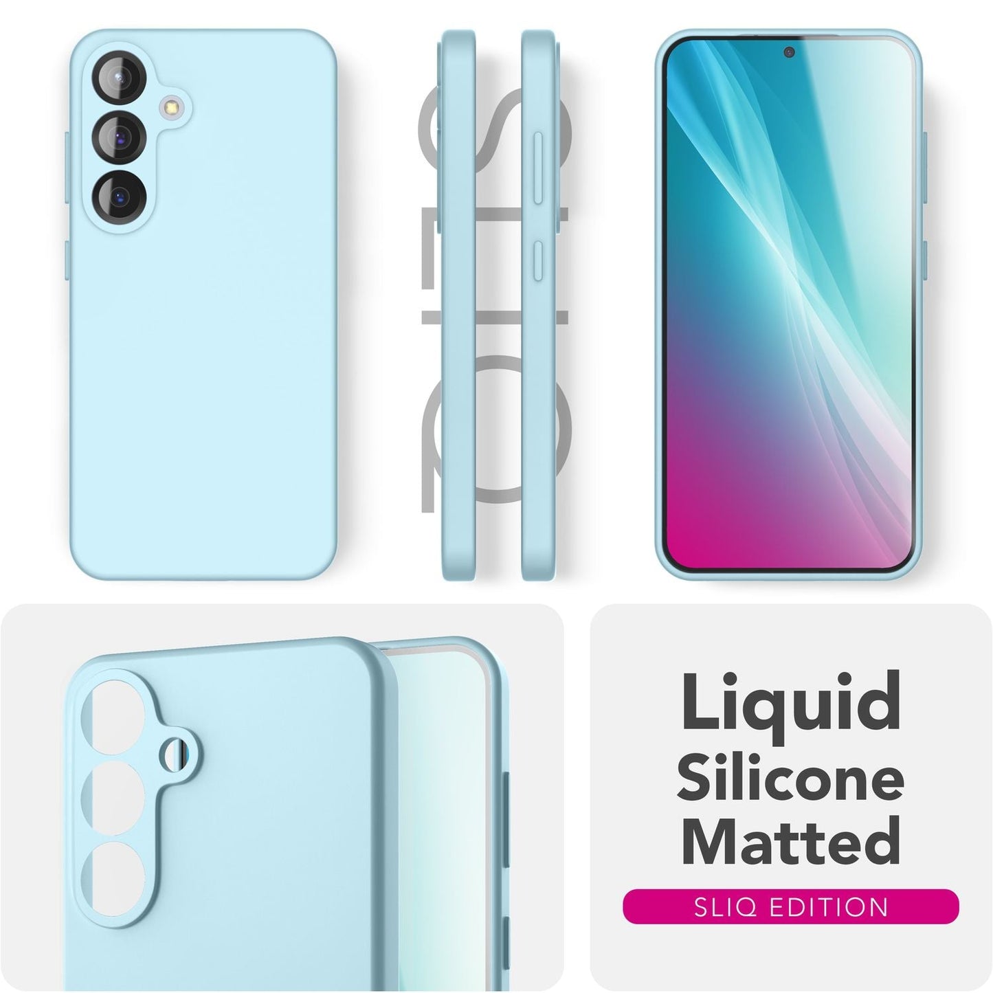 NALIA Silikonhülle für Samsung Galaxy S25 – Kameraschutz & Innenfutter – PHOENIX (Soft-Touch Case) – Marke aus Berlin