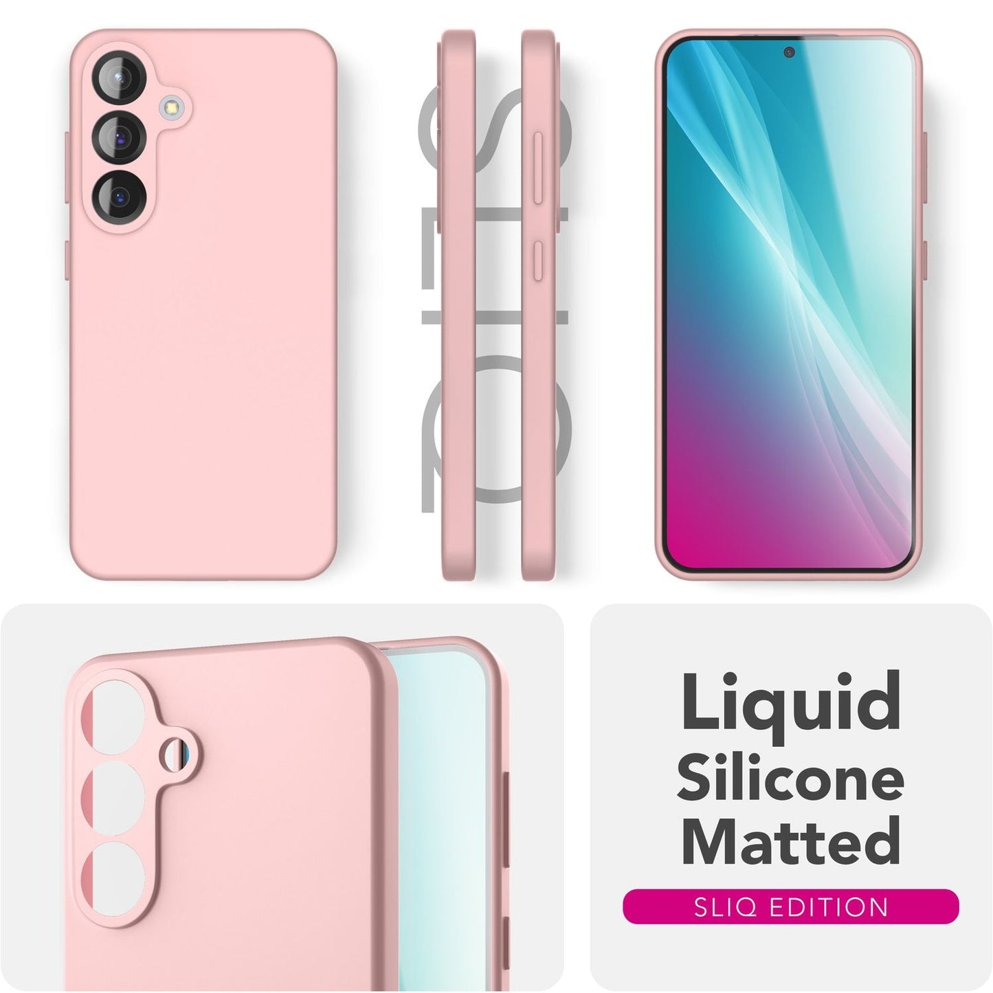 NALIA Silikonhülle für Samsung Galaxy S25 – Kameraschutz & Innenfutter – PHOENIX (Soft-Touch Case) – Marke aus Berlin