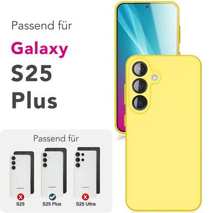 NALIA Silikonhülle für Samsung Galaxy S25 – Kameraschutz & Innenfutter – PHOENIX (Soft-Touch Case) – Marke aus Berlin