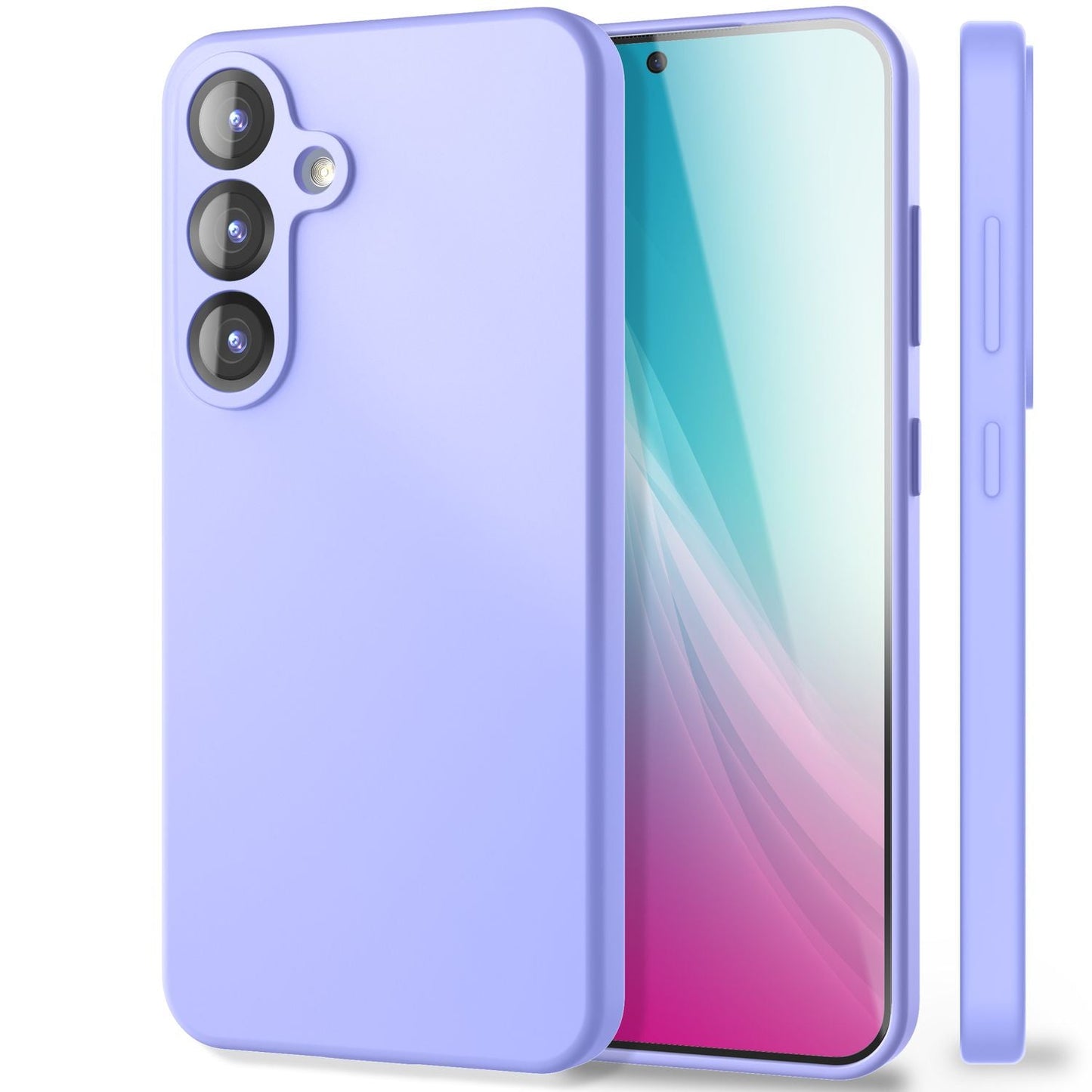 NALIA Silikonhülle für Samsung Galaxy S25 Plus – Kameraschutz & Innenfutter – PHOENIX (Soft-Touch Case) – Marke aus Berlin