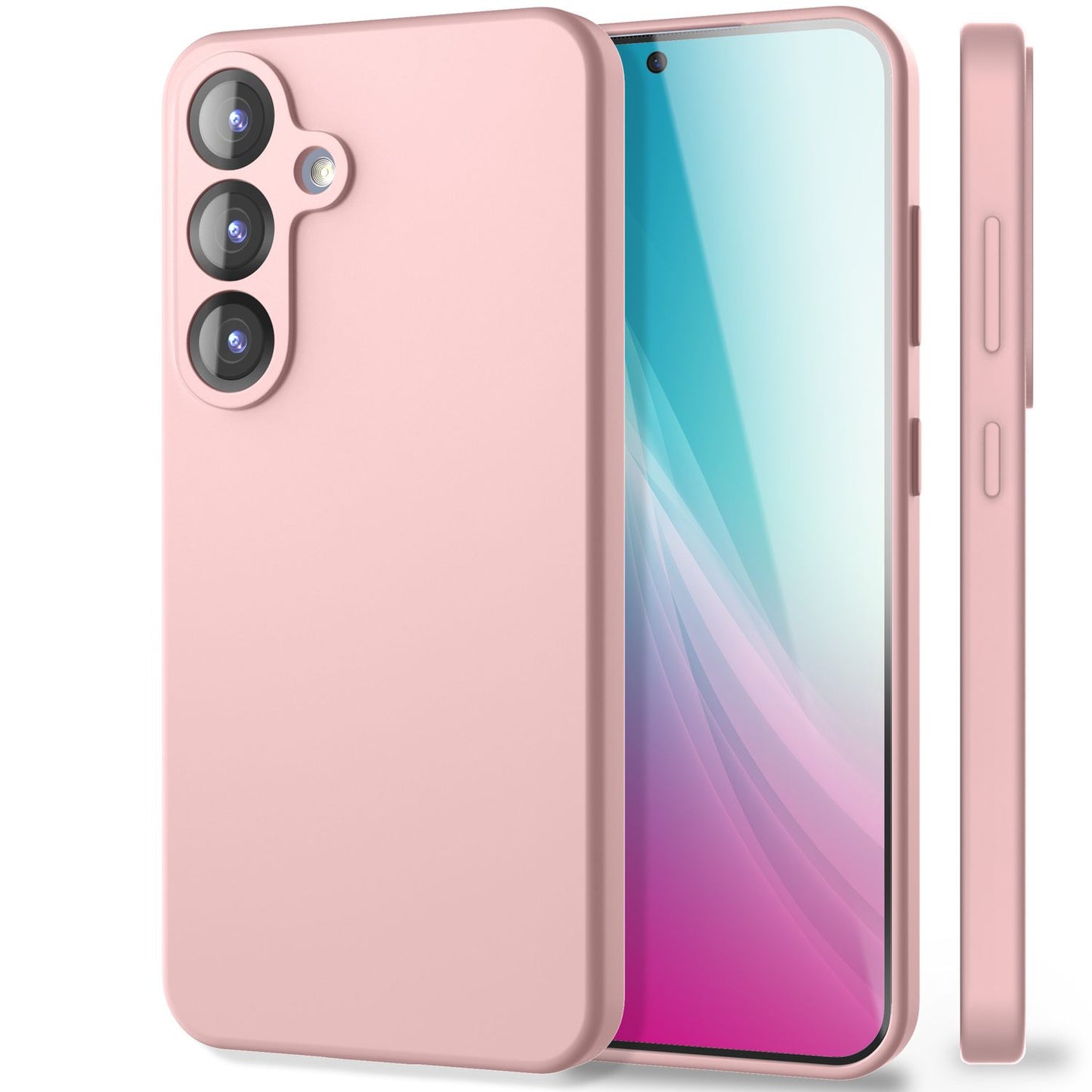 NALIA Silikonhülle für Samsung Galaxy S25 Plus – Kameraschutz & Innenfutter – PHOENIX (Soft-Touch Case) – Marke aus Berlin