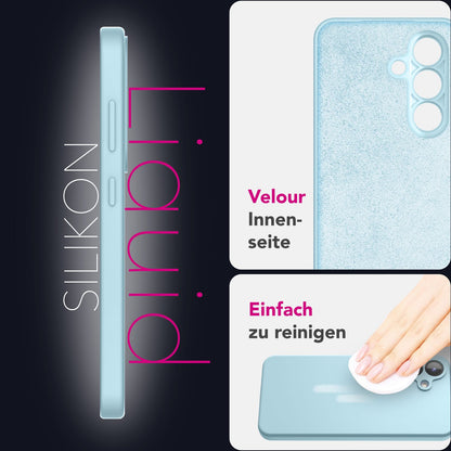 NALIA Silikonhülle für Samsung Galaxy S25 Plus – Kameraschutz & Innenfutter – PHOENIX (Soft-Touch Case) – Marke aus Berlin