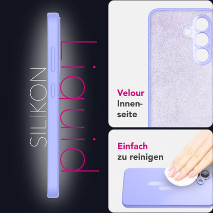 NALIA Silikonhülle für Samsung Galaxy S25 Plus – Kameraschutz & Innenfutter – PHOENIX (Soft-Touch Case) – Marke aus Berlin