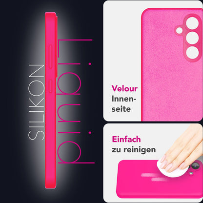 NALIA Silikonhülle für Samsung Galaxy S25 Plus – Kameraschutz & Innenfutter – PHOENIX (Soft-Touch Case) – Marke aus Berlin