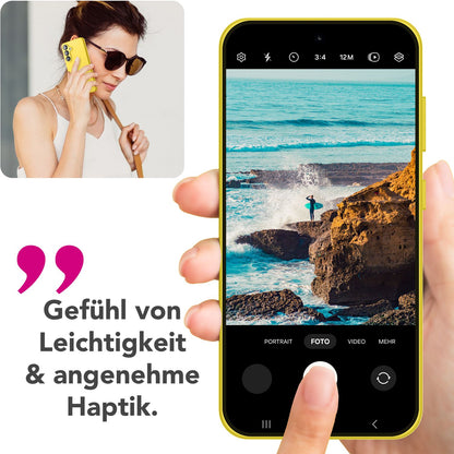 NALIA Silikonhülle für Samsung Galaxy S25 Plus – Kameraschutz & Innenfutter – PHOENIX (Soft-Touch Case) – Marke aus Berlin