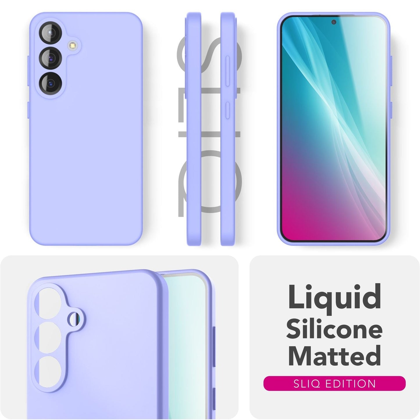 NALIA Silikonhülle für Samsung Galaxy S25 Plus – Kameraschutz & Innenfutter – PHOENIX (Soft-Touch Case) – Marke aus Berlin