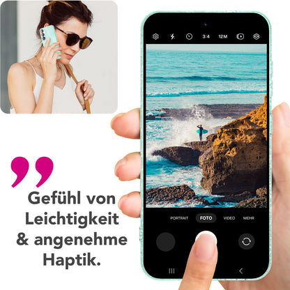 NALIA Glitzerhülle für Samsung Galaxy S25 – Funkelnder Glitzer-Look & Grip – SHINEPOP (Silikon Case) – Marke aus Berlin
