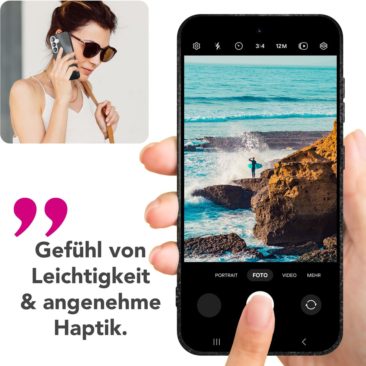 NALIA Glitzerhülle für Samsung Galaxy S25 – Funkelnder Glitzer-Look & Grip – SHINEPOP (Silikon Case) – Marke aus Berlin