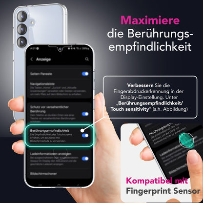NALIA 360° Hülle für Samsung Galaxy S25 – Vorne & Hinten Schutz – 360GUARD (Full-Body Case) – Marke aus Berlin