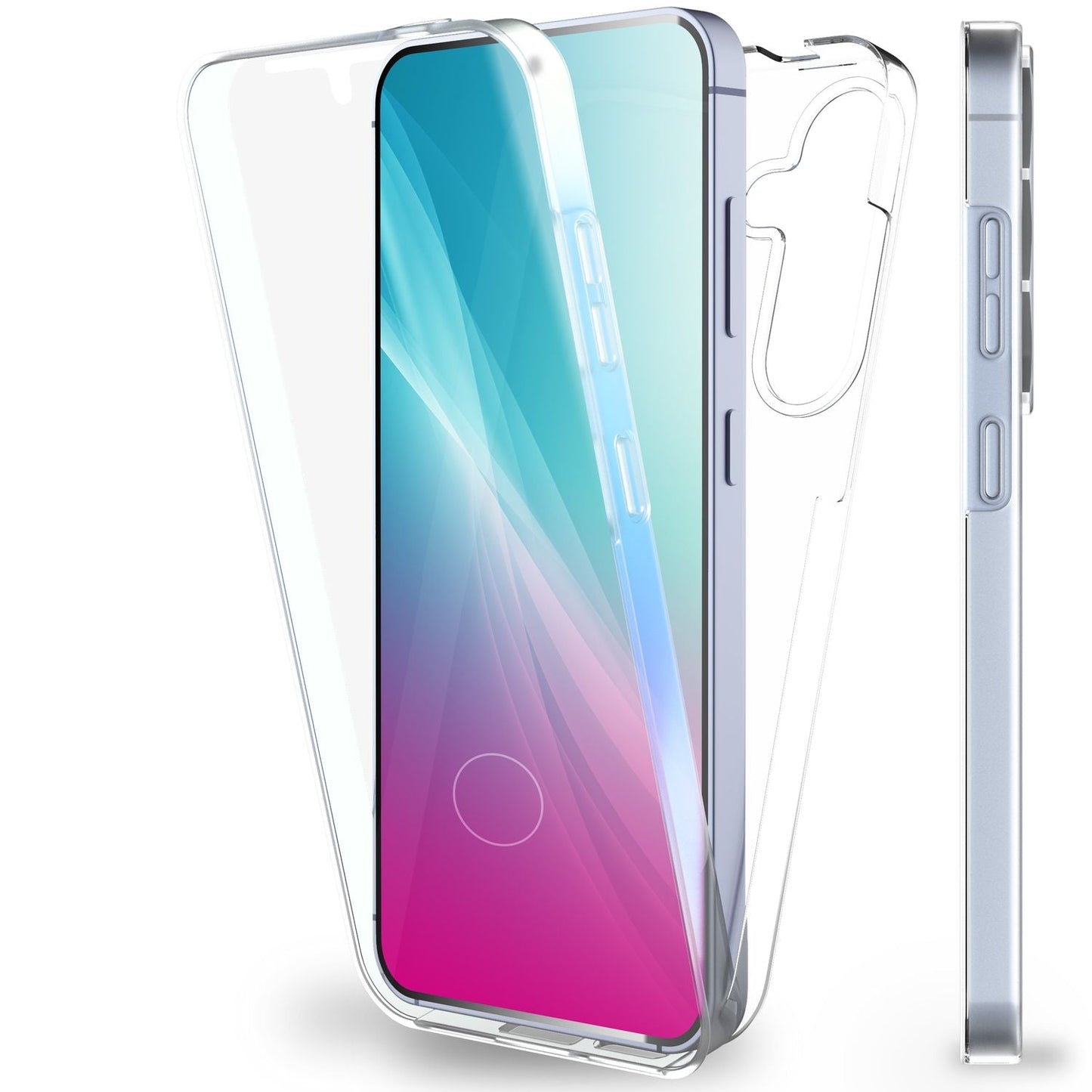 NALIA 360° Hülle für Samsung Galaxy S25 Plus – Vorne & Hinten Schutz – 360GUARD (Full-Body Case) – Marke aus Berlin