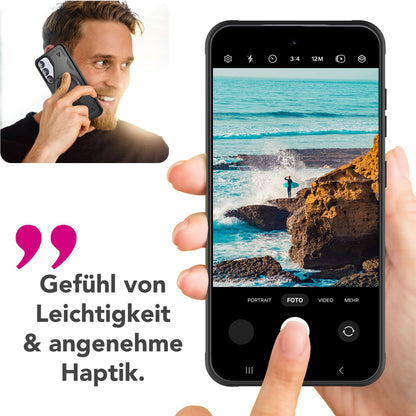 NALIA Magnetische Panzerhülle für Samsung Galaxy S25 Plus – Ring-Halterung 360° & MagSafe kompatibel – STORMGUARD (Outdoor Case) – Marke aus Berlin