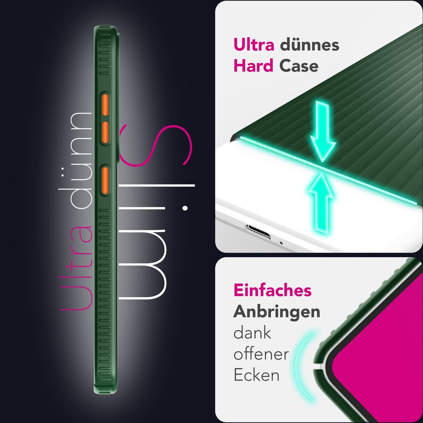 NALIA Matte Hardcase Hülle für Samsung Galaxy S25 – Anti-Fingerabdruck & Grip – NOVA (Strukturiertes Design) – Marke aus Berlin