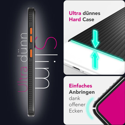 NALIA Matte Hardcase Hülle für Samsung Galaxy S25 – Anti-Fingerabdruck & Grip – NOVA (Strukturiertes Design) – Marke aus Berlin