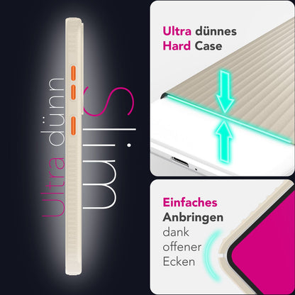 NALIA Matte Hardcase Hülle für Samsung Galaxy S25 Ultra – Anti-Fingerabdruck & Grip – NOVA (Strukturiertes Design) – Marke aus Berlin