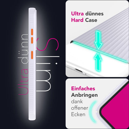 NALIA Matte Hardcase Hülle für Samsung Galaxy S25 Ultra – Anti-Fingerabdruck & Grip – NOVA (Strukturiertes Design) – Marke aus Berlin