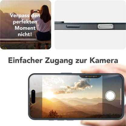 NALIA Magnet Hardcase für iPhone 16 Pro – Faltbarer Kamera-Stand – OVERLAND (Schutzhülle Matt & MagSafe Kompatibel) – Marke aus Berlin