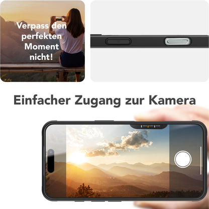 NALIA Magnetische Panzerhülle für iPhone 16 Pro – Ring-Halterung 360° & MagSafe kompatibel – STORMGUARD (Outdoor Case) – Marke aus Berlin