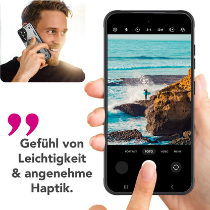NALIA Magnetische Panzerhülle für Samsung Galaxy A36 – Ring-Halterung 360° & MagSafe kompatibel – STORMGUARD (Outdoor Case) – Marke aus Berlin