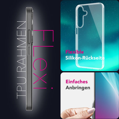 NALIA Transparente Silikonhülle für Samsung Galaxy A26 – Anti-Gelb & Rutschfest – GLAZE (Handyhülle Kristallklar, Schlank & Stoßfest) – Marke aus Berlin