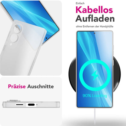 NALIA Ultra Slim Hardcase für Samsung Galaxy S25 Edge – Matt & 0.3mm Dünn – PHANTOM (Hauchdünnes Cover & Kamera-Vollschutz) – Marke aus Berlin