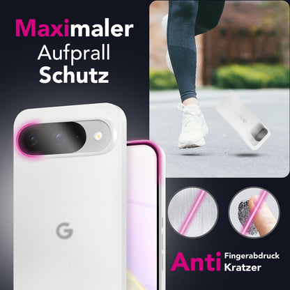 NALIA Ultra Slim Hardcase für Google Pixel 9 – Matt & 0.3mm Dünn – PHANTOM (Hauchdünnes Cover & Kamera-Vollschutz) – Marke aus Berlin