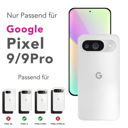 NALIA Ultra Slim Hardcase für Google Pixel 9 – Matt & 0.3mm Dünn – PHANTOM (Hauchdünnes Cover & Kamera-Vollschutz) – Marke aus Berlin