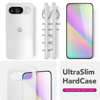 NALIA Ultra Slim Hardcase für Google Pixel 9 – Matt & 0.3mm Dünn – PHANTOM (Hauchdünnes Cover & Kamera-Vollschutz) – Marke aus Berlin