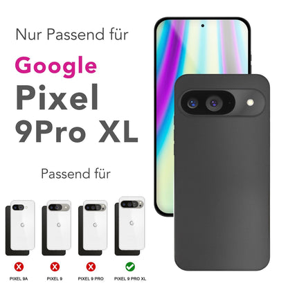 NALIA Ultra Slim Hardcase für Google Pixel 9 Pro XL – Matt & 0.3mm Dünn – PHANTOM (Hauchdünnes Cover & Kamera-Vollschutz) – Marke aus Berlin