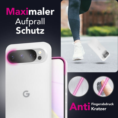 NALIA Ultra Slim Hardcase für Google Pixel 9 Pro XL – Matt & 0.3mm Dünn – PHANTOM (Hauchdünnes Cover & Kamera-Vollschutz) – Marke aus Berlin