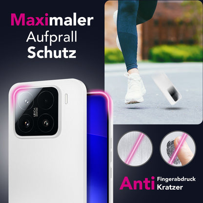 NALIA Ultra Slim Hardcase für Xiaomi 15 – Matt & 0.3mm Dünn – PHANTOM (Hauchdünnes Cover & Kamera-Vollschutz) – Marke aus Berlin