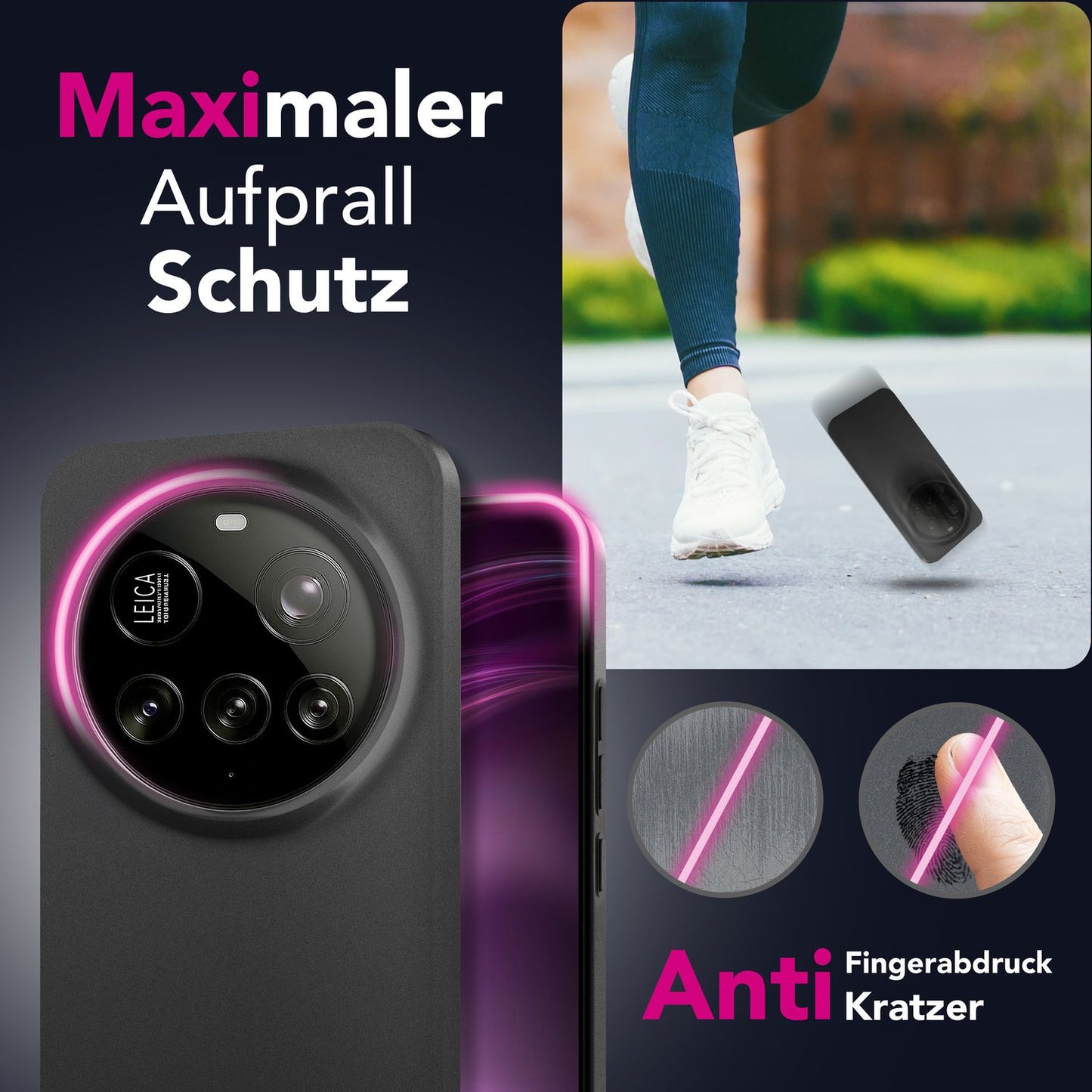 NALIA Ultra Slim Hardcase für Xiaomi 15 Ultra – Matt & 0.3mm Dünn – PHANTOM (Hauchdünnes Cover & Kamera-Vollschutz) – Marke aus Berlin