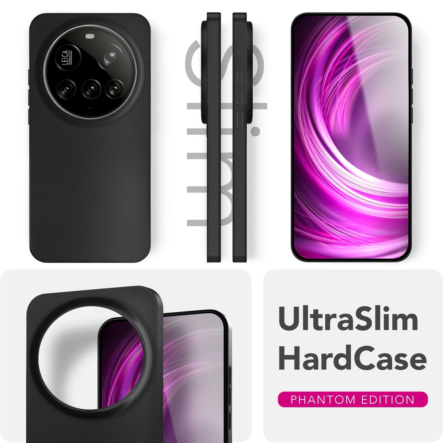 NALIA Ultra Slim Hardcase für Xiaomi 15 Ultra – Matt & 0.3mm Dünn – PHANTOM (Hauchdünnes Cover & Kamera-Vollschutz) – Marke aus Berlin
