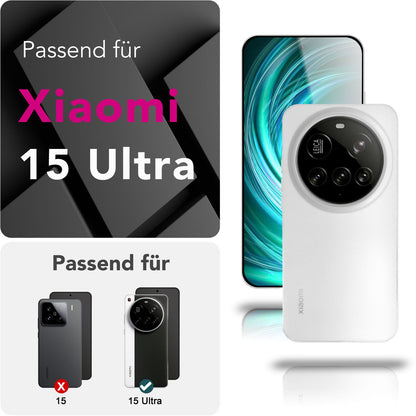 NALIA Ultra Slim Hardcase für Xiaomi 15 Ultra – Matt & 0.3mm Dünn – PHANTOM (Hauchdünnes Cover & Kamera-Vollschutz) – Marke aus Berlin
