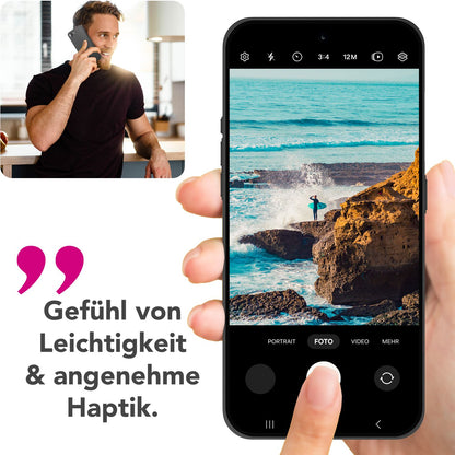 NALIA Ultra Slim Hardcase für iPhone 16e / 17e – Matt & 0.3mm Dünn – PHANTOM (Hauchdünnes Cover & Kamera-Vollschutz) – Marke aus Berlin