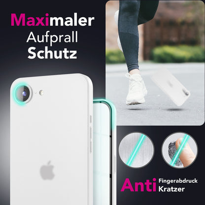 NALIA Ultra Slim Hardcase für iPhone 16e / 17e – Matt & 0.3mm Dünn – PHANTOM (Hauchdünnes Cover & Kamera-Vollschutz) – Marke aus Berlin