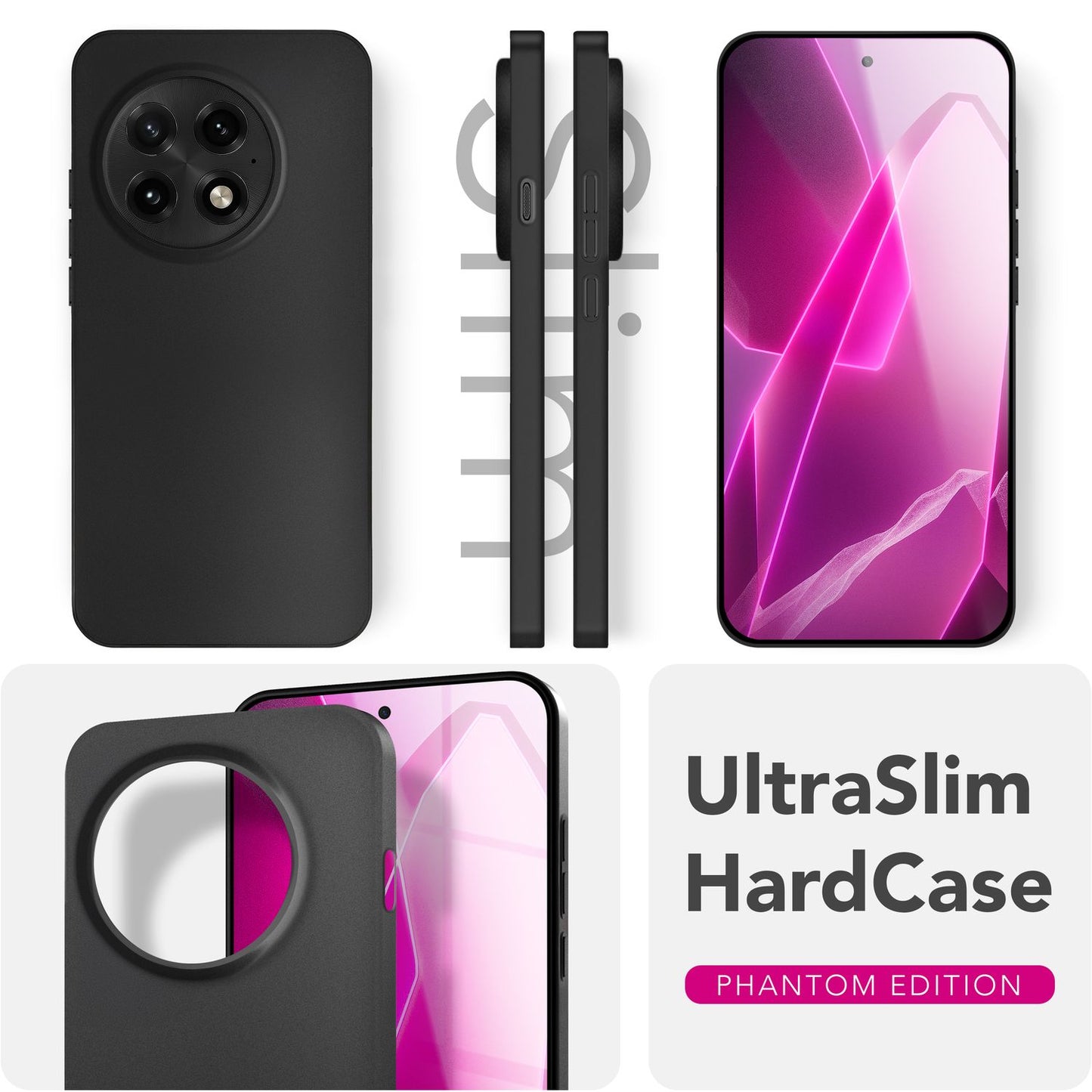 NALIA Ultra Slim Hardcase für OnePlus 13 – Matt & 0.3mm Dünn – PHANTOM (Hauchdünnes Cover & Kamera-Vollschutz) – Marke aus Berlin