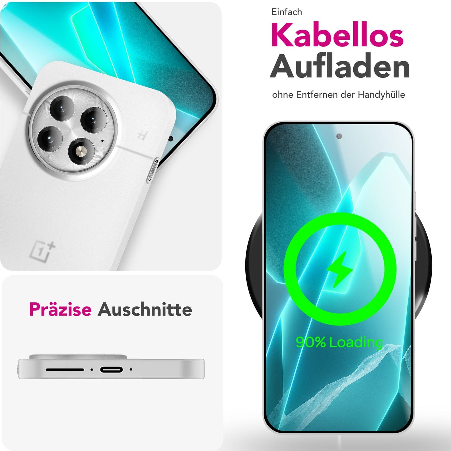 NALIA Ultra Slim Hardcase für OnePlus 13 – Matt & 0.3mm Dünn – PHANTOM (Hauchdünnes Cover & Kamera-Vollschutz) – Marke aus Berlin