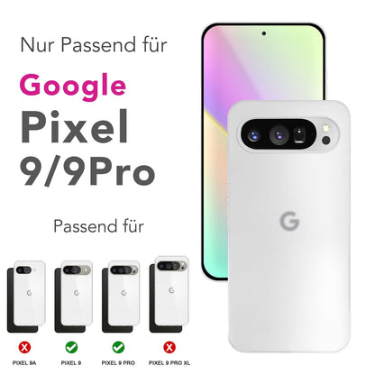 NALIA Ultra Slim Hardcase für Google Pixel 9 Pro – Matt & 0.3mm Dünn – PHANTOM (Hauchdünnes Cover & Kamera-Vollschutz) – Marke aus Berlin