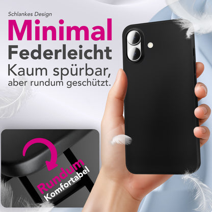 NALIA Ultra Slim Hardcase für iPhone 17 – Matt & 0.3mm Dünn – PHANTOM (Hauchdünnes Cover & Kamera-Vollschutz) – Marke aus Berlin