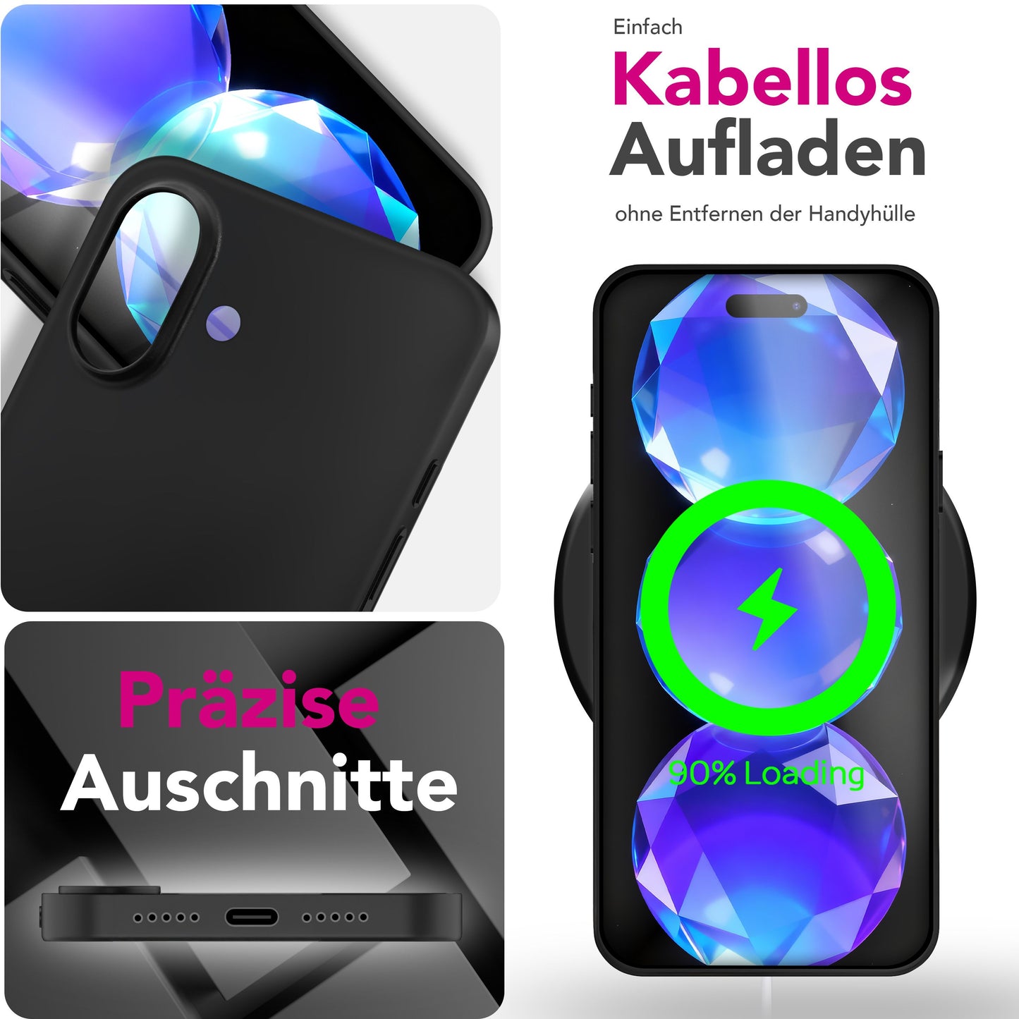 NALIA Ultra Slim Hardcase für iPhone 17 – Matt & 0.3mm Dünn – PHANTOM (Hauchdünnes Cover & Kamera-Vollschutz) – Marke aus Berlin