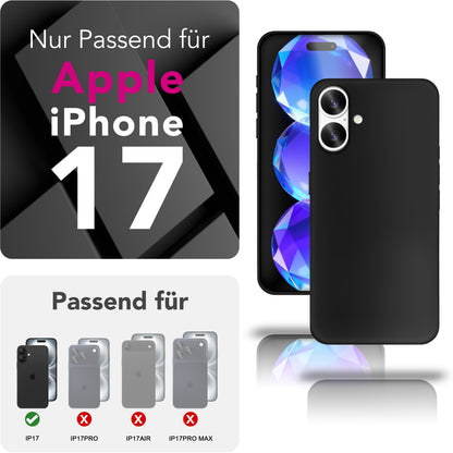 NALIA Ultra Slim Hardcase für iPhone 17 – Matt & 0.3mm Dünn – PHANTOM (Hauchdünnes Cover & Kamera-Vollschutz) – Marke aus Berlin