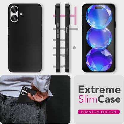 NALIA Ultra Slim Hardcase für iPhone 17 – Matt & 0.3mm Dünn – PHANTOM (Hauchdünnes Cover & Kamera-Vollschutz) – Marke aus Berlin
