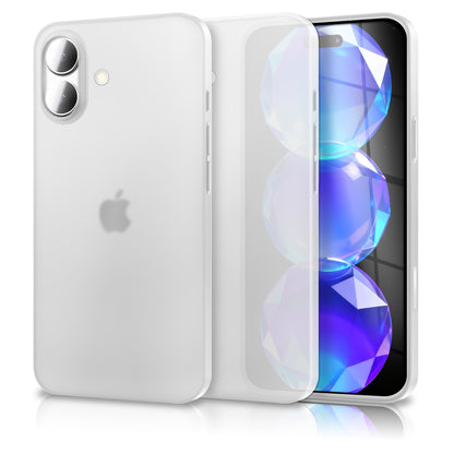 NALIA Ultra Slim Hardcase für iPhone 17 – Matt & 0.3mm Dünn – PHANTOM (Hauchdünnes Cover & Kamera-Vollschutz) – Marke aus Berlin