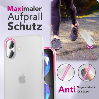 NALIA Ultra Slim Hardcase für iPhone 17 – Matt & 0.3mm Dünn – PHANTOM (Hauchdünnes Cover & Kamera-Vollschutz) – Marke aus Berlin