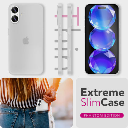 NALIA Ultra Slim Hardcase für iPhone 17 – Matt & 0.3mm Dünn – PHANTOM (Hauchdünnes Cover & Kamera-Vollschutz) – Marke aus Berlin