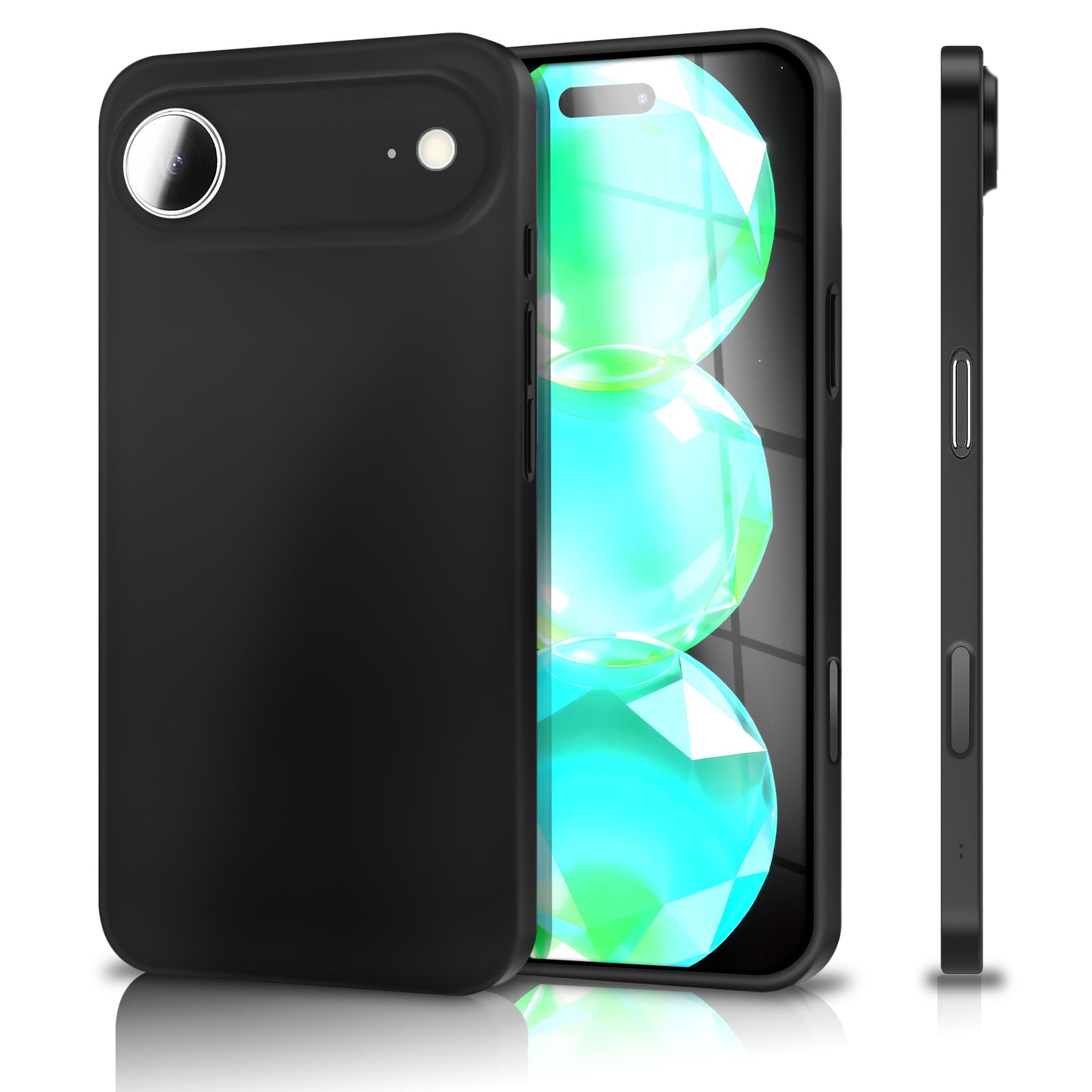 NALIA Ultra Slim Hardcase für iPhone 17 Air – Matt & 0.3mm Dünn – PHANTOM (Hauchdünnes Cover & Kamera-Vollschutz) – Marke aus Berlin