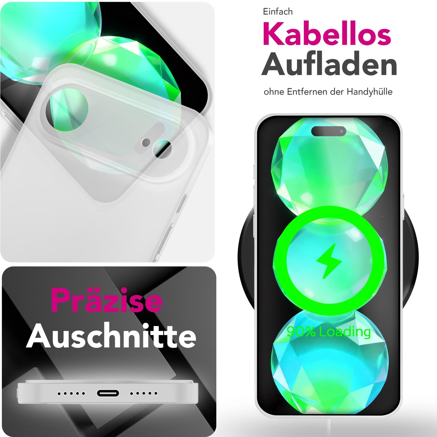 NALIA Ultra Slim Hardcase für iPhone 17 Air – Matt & 0.3mm Dünn – PHANTOM (Hauchdünnes Cover & Kamera-Vollschutz) – Marke aus Berlin